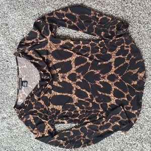 INC Animal Print Top